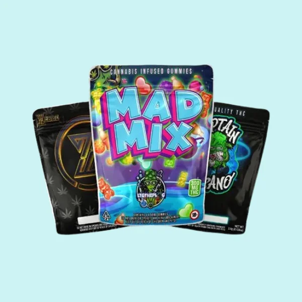 Zip Lock THC Mylar Bags